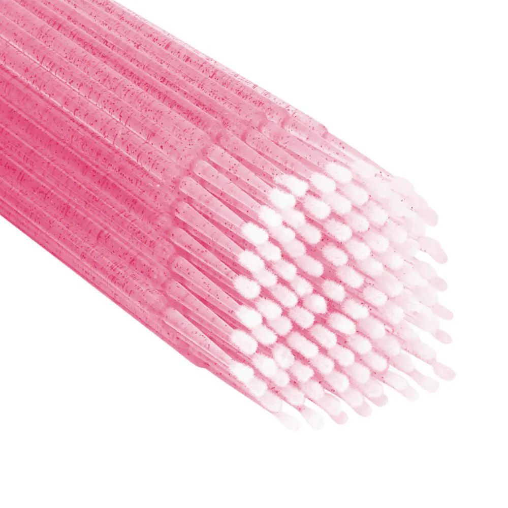 Microbrush para Lash Design - Rosa com Glitter