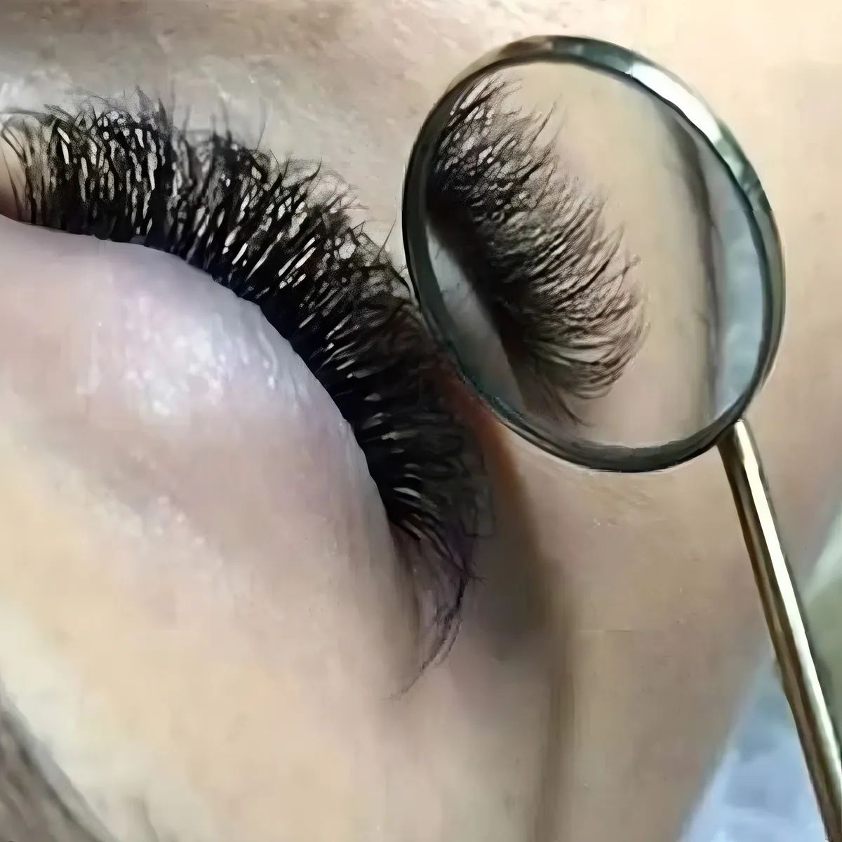 Espelho Precisão Extensão De Cílios Ou Dentista Em Aço Inox