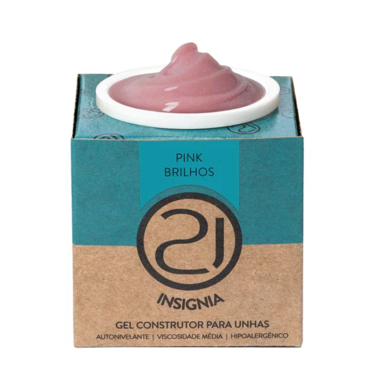 Gel Insígnia Pink Brilho 34g - Nails 21
