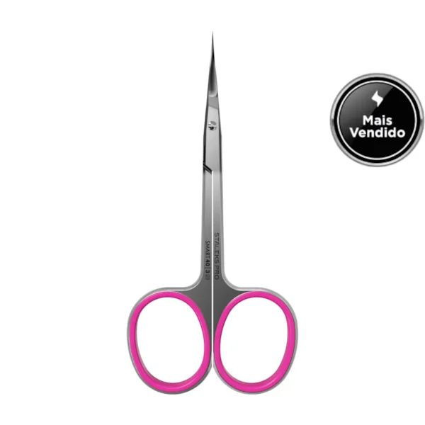 Tesoura de Cutícula Staleks Pro - SS-40-3 - Série Smart 40