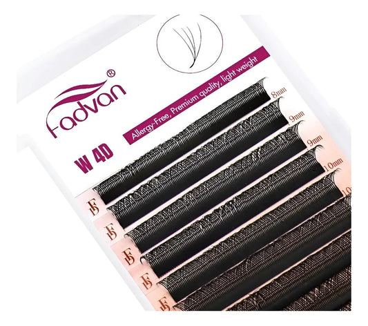 Cílios Fadvan W 4D Curvatura L 0,07 (Fox Eyes)