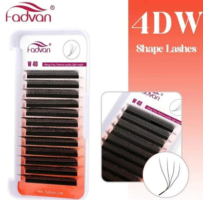 Cílios Fadvan W 4D Curvatura L 0,07 (Fox Eyes)