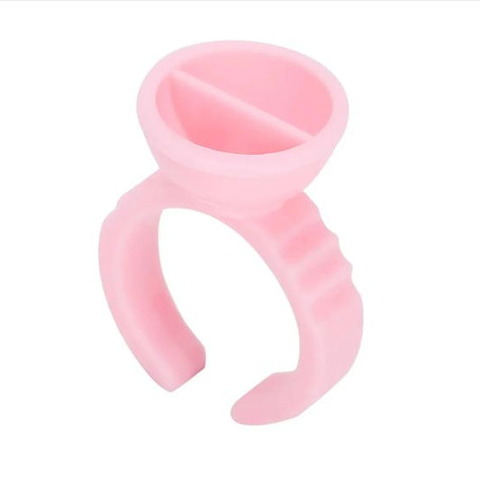 ANEL COM CONE REDONDO PARA ALICAÇÃO DE CILIOS COM DIVISORIA 