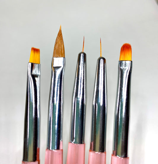 Kit 5 Pincéis Nails