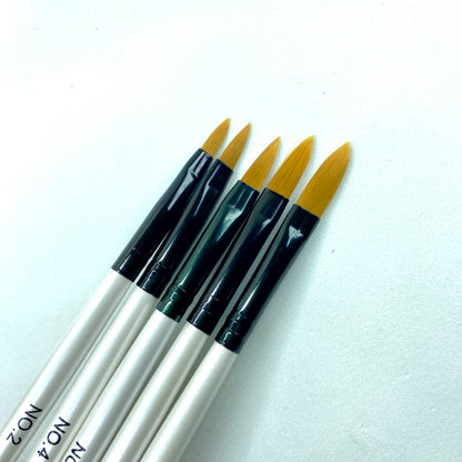 Kit com 5 Pincéis para Unhas em Acrílico