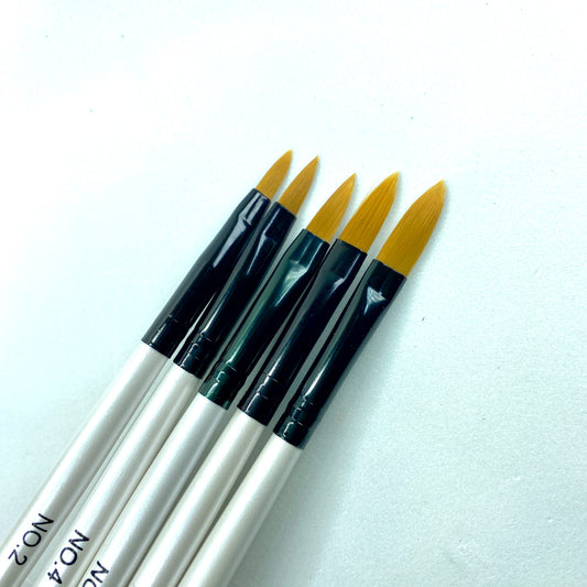 Kit com 5 Pincéis para Unhas em Acrílico