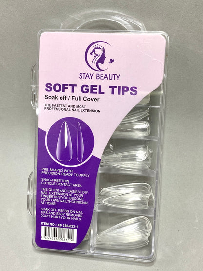 Soft Gel Tips Almond - Stay Beauty