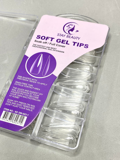 Soft Gel Tips Almond - Stay Beauty
