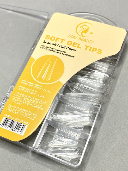 Soft Gel Tips Stiletto- Stay Beauty
