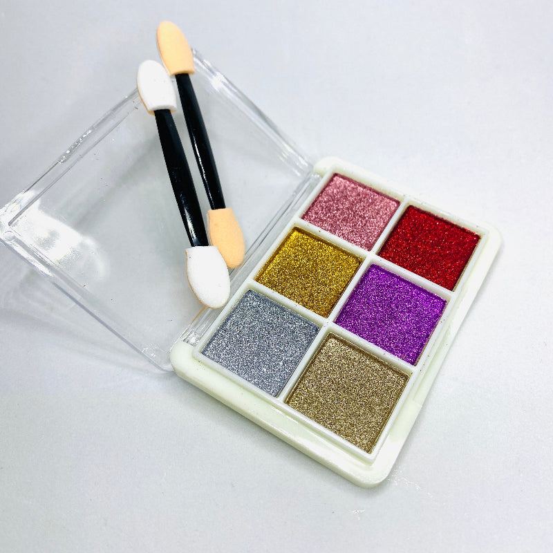 Paleta de Pó cromado com 6 cores