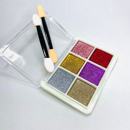 Paleta de Pó cromado com 6 cores