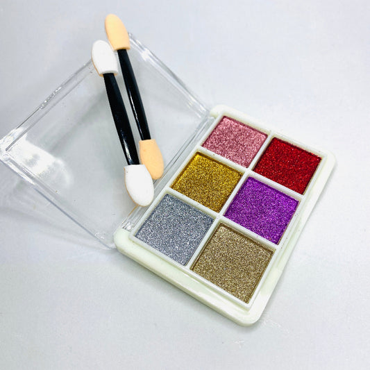Paleta de Pó cromado com 6 cores