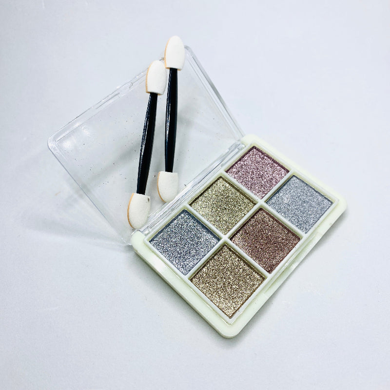 Paleta de Pó cromado com 6 cores