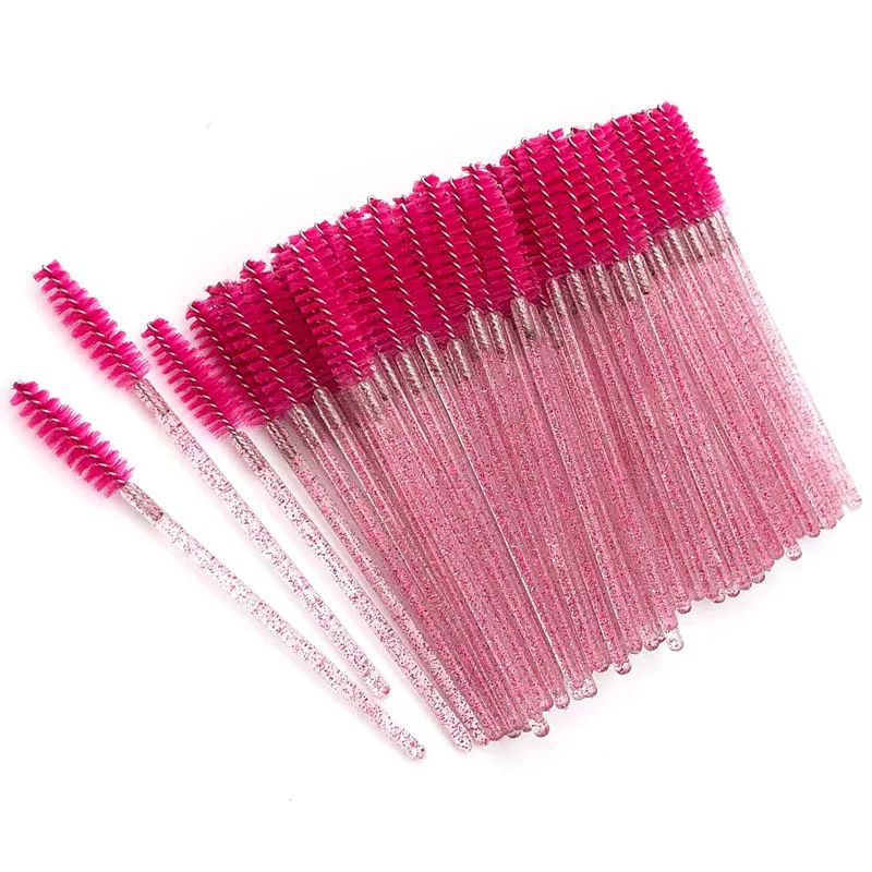 Escovinha de  Cílios com Glitter Cores Variadas - 50 unidades