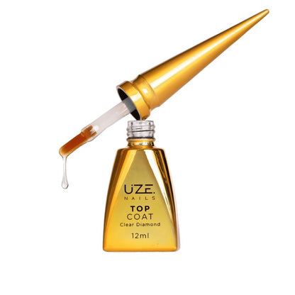 Top Coat Clear Diamond 12ml Uze Nails