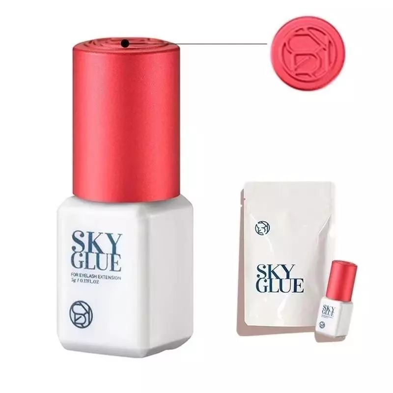Cola Sky Glue S+ 5ml para Extensão de Cílios – Secagem Rápida e Fixação até 8 Semanas